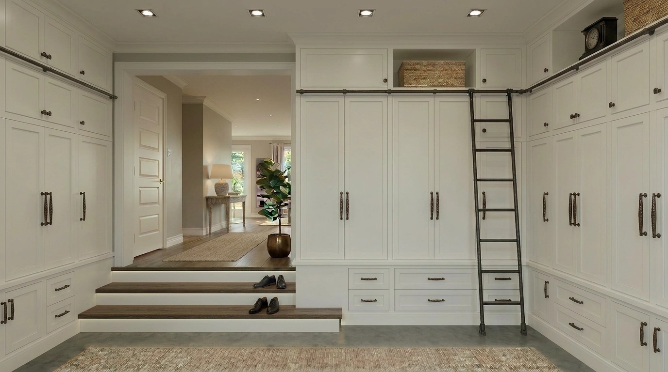 Transitional Hallway design — interior photo by GenRoom AI