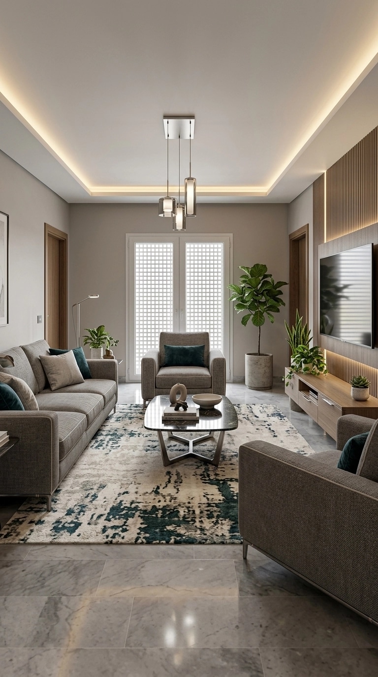 Interior design in Contemporary style — Living Room by GenRoom AI