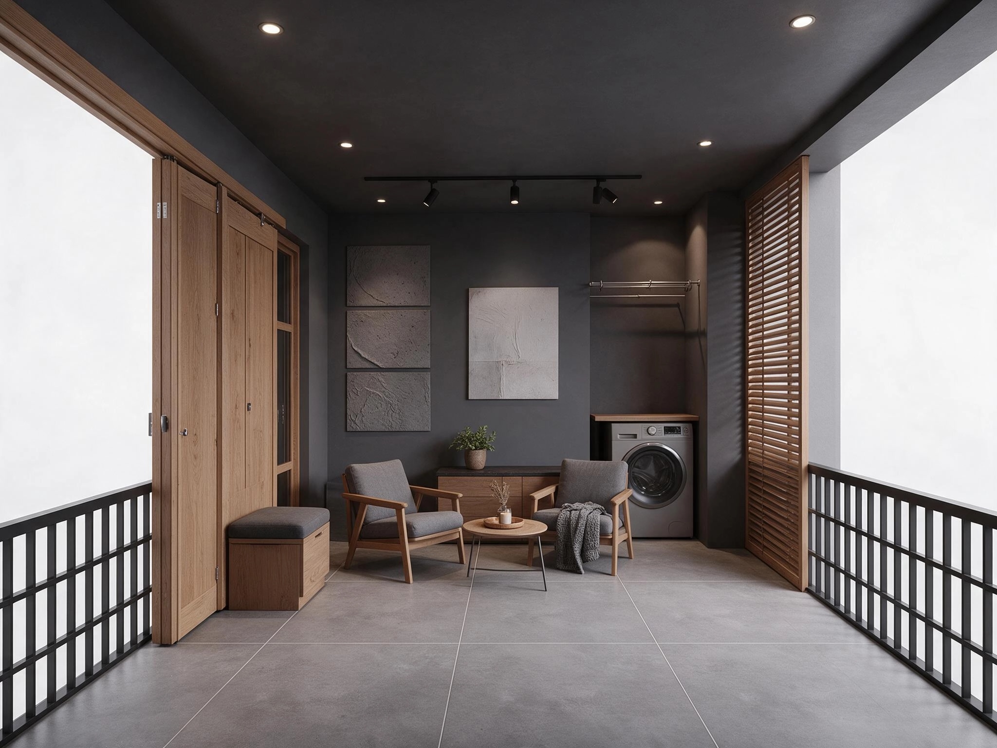 Interior design in Contemporary style — balcony by GenRoom AI