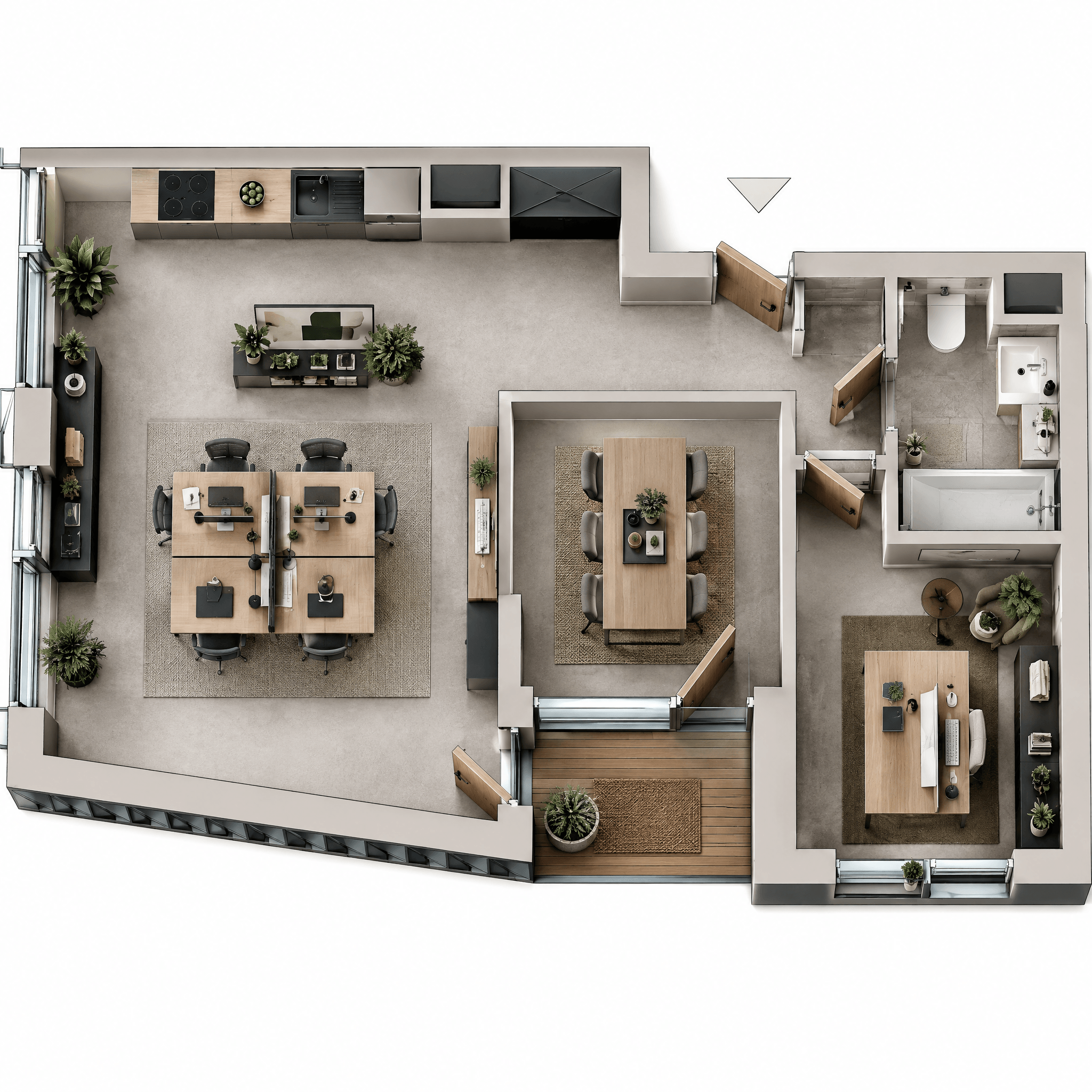 Interior design in Contemporary style — Living Room by GenRoom AI