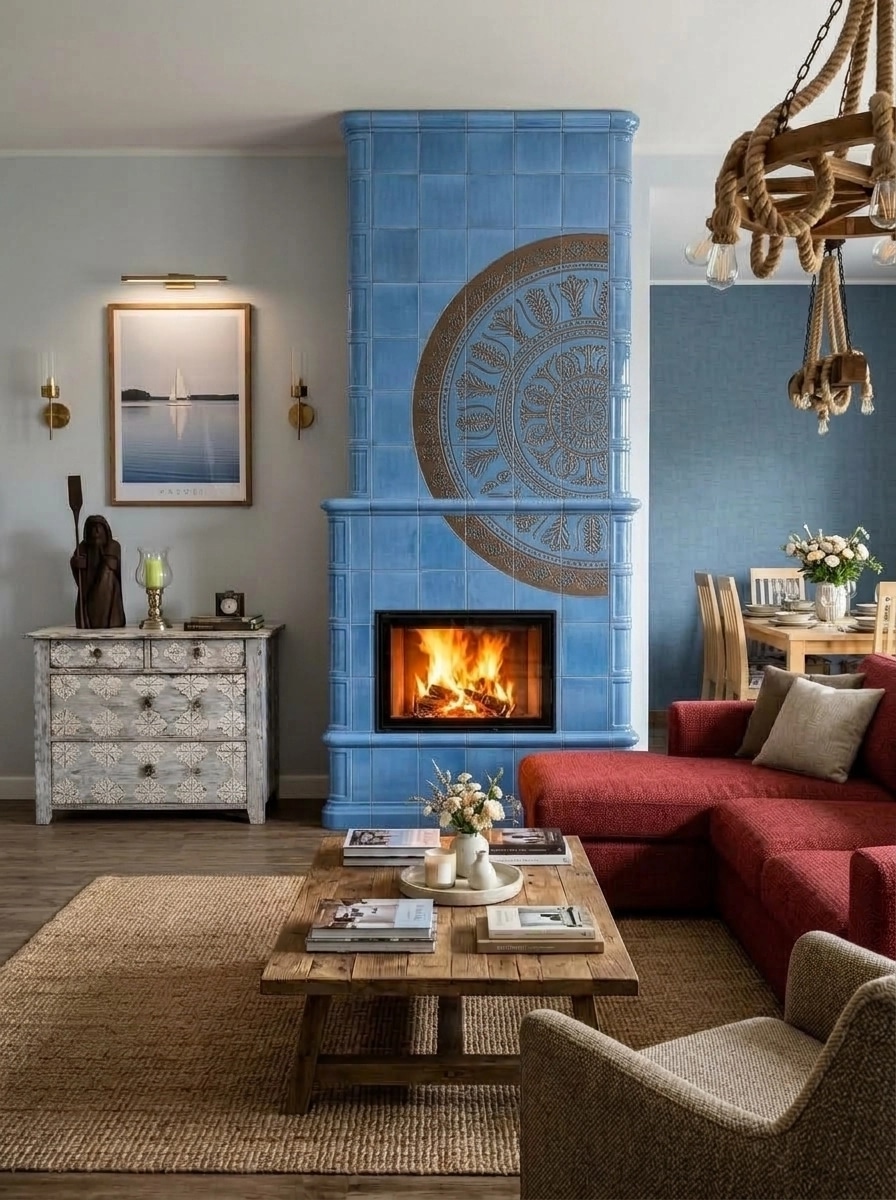 Interior design in Modern Farmhouse style — Living Room by GenRoom AI