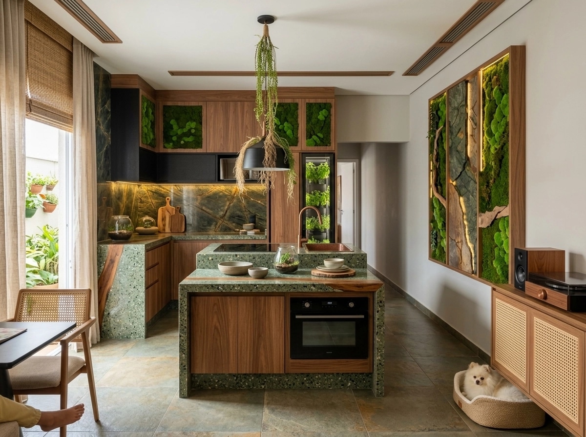 Interior design in Biophilic style — Kitchen by GenRoom AI