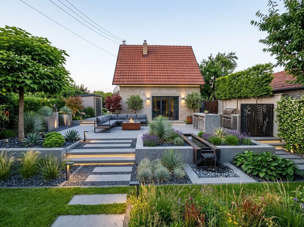 Contemporary Yard Yard design — yard photo by GenRoom AI