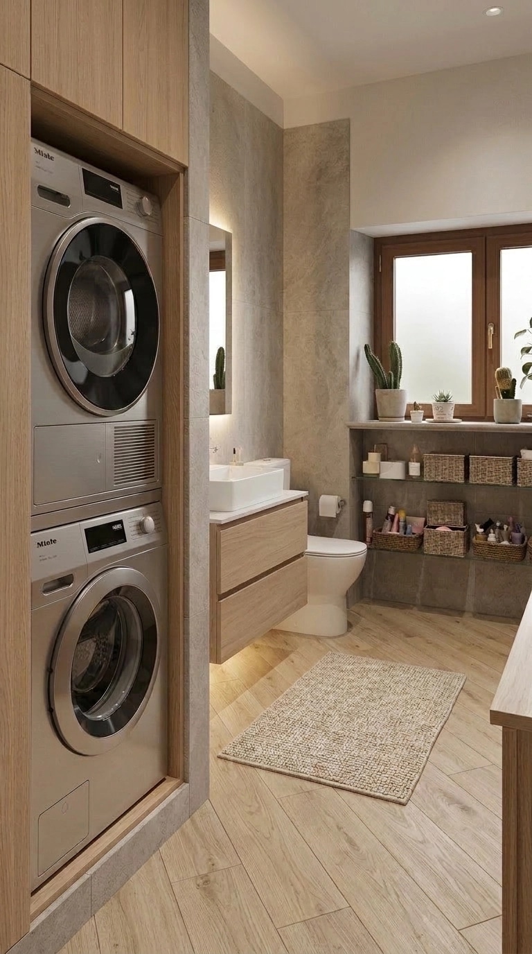 Scandinavian Bathroom design — interior photo by GenRoom AI