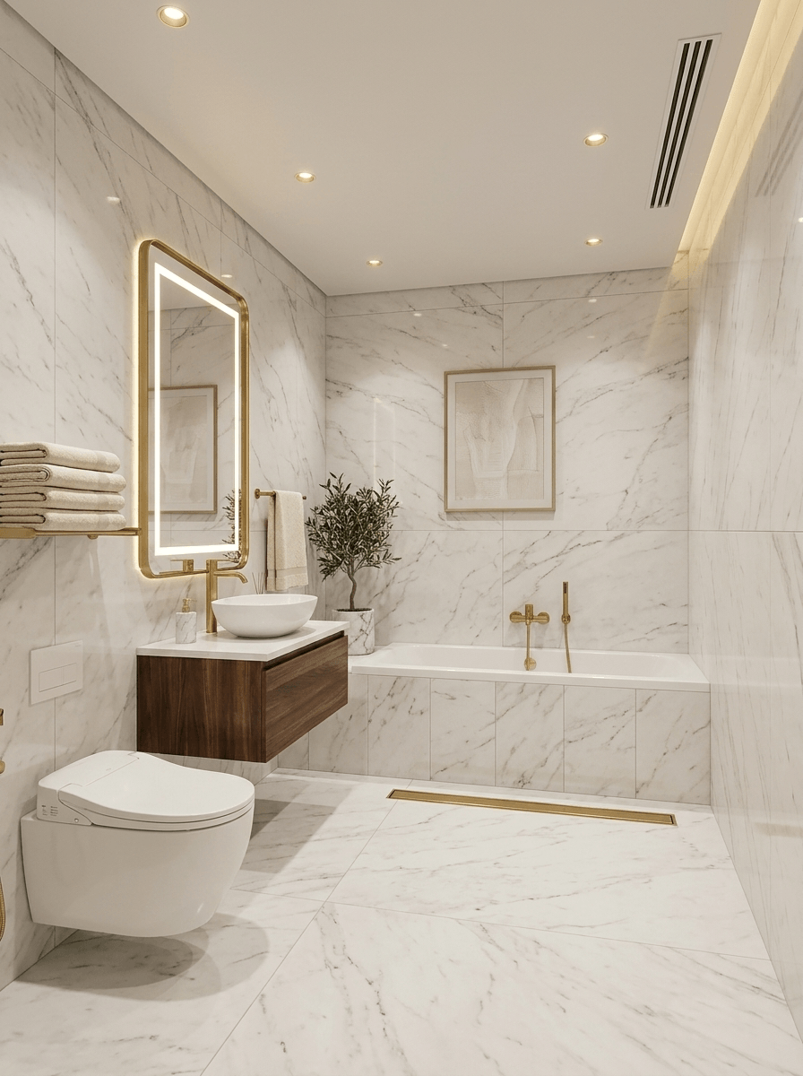 Bathroom interior in no_style style — photo by GenRoom AI