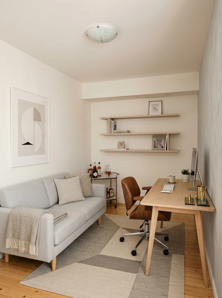 Interior design in Scandinavian style — home_office by GenRoom AI