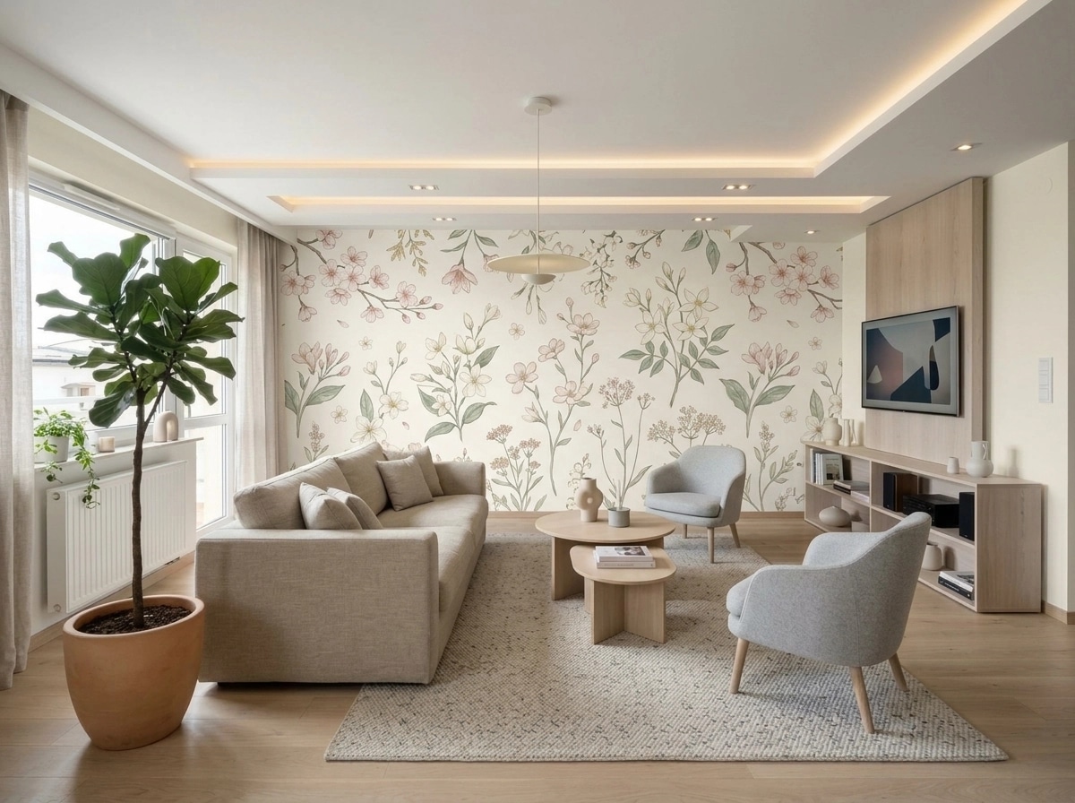Scandinavian Living Room design — interior photo by GenRoom AI