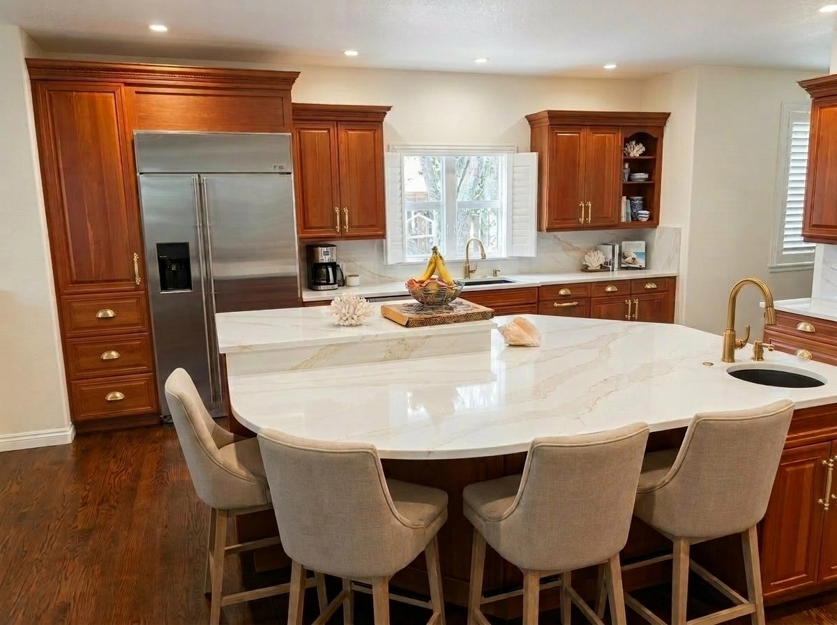 Interior design in Coastal / Hamptons style — Kitchen by GenRoom AI
