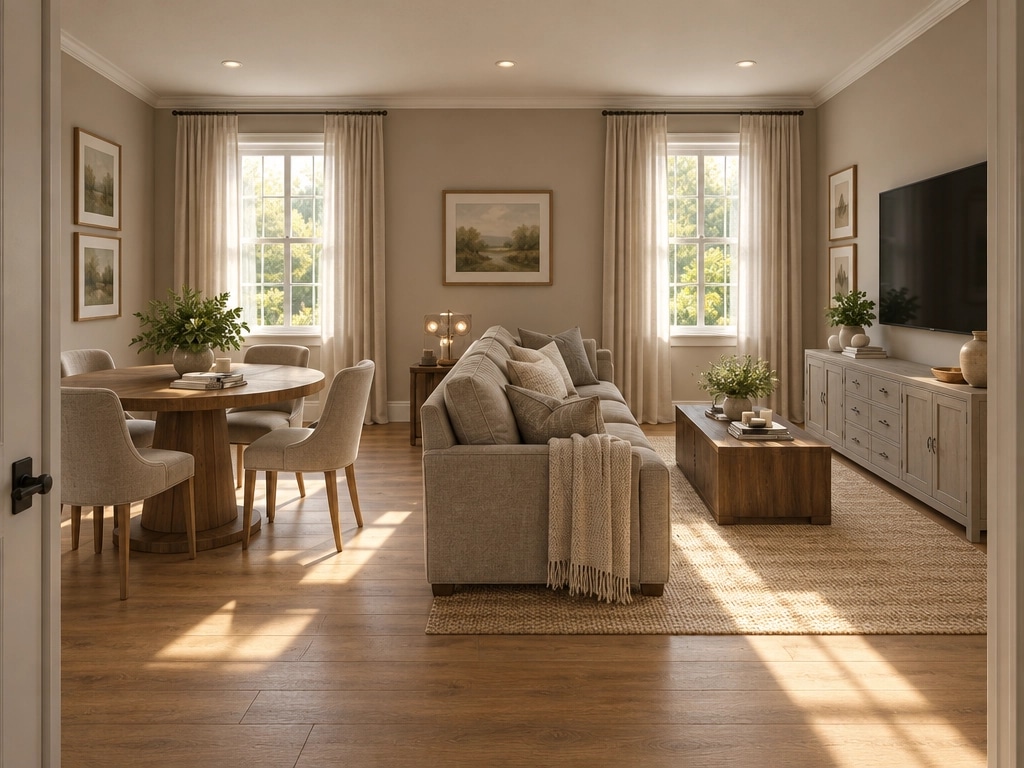 Interior design in Transitional style — Living Room by GenRoom AI
