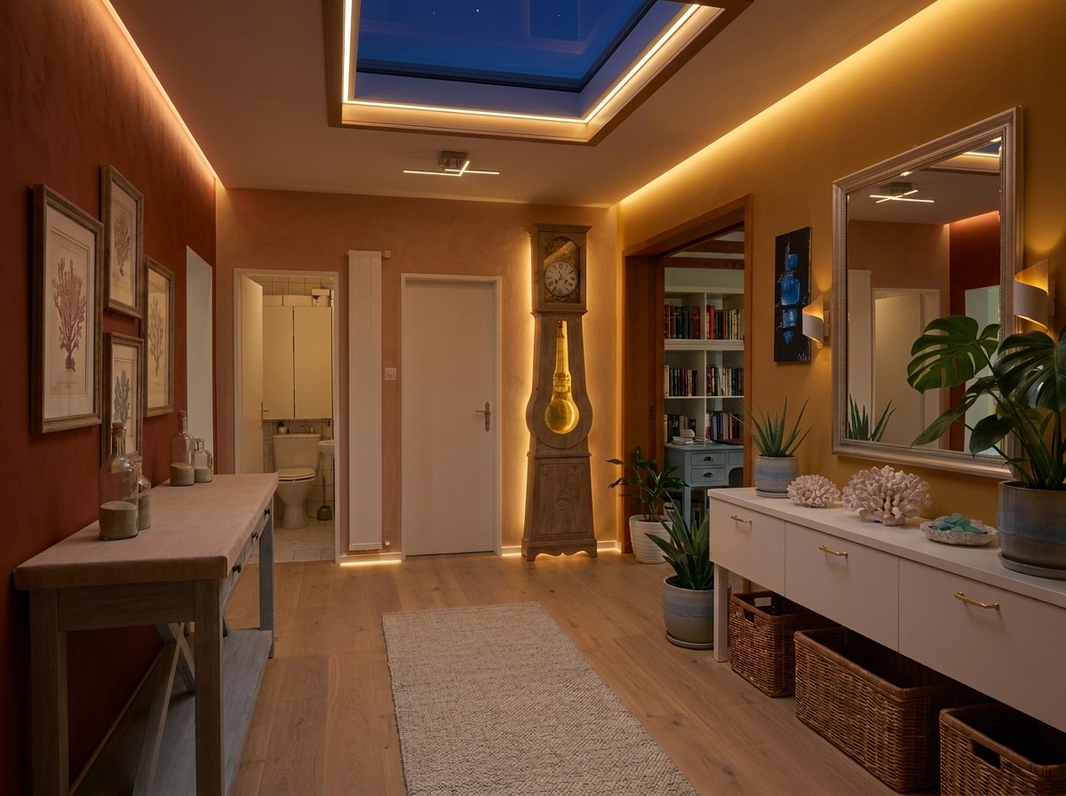 Interior design in Coastal / Hamptons style — Bathroom by GenRoom AI