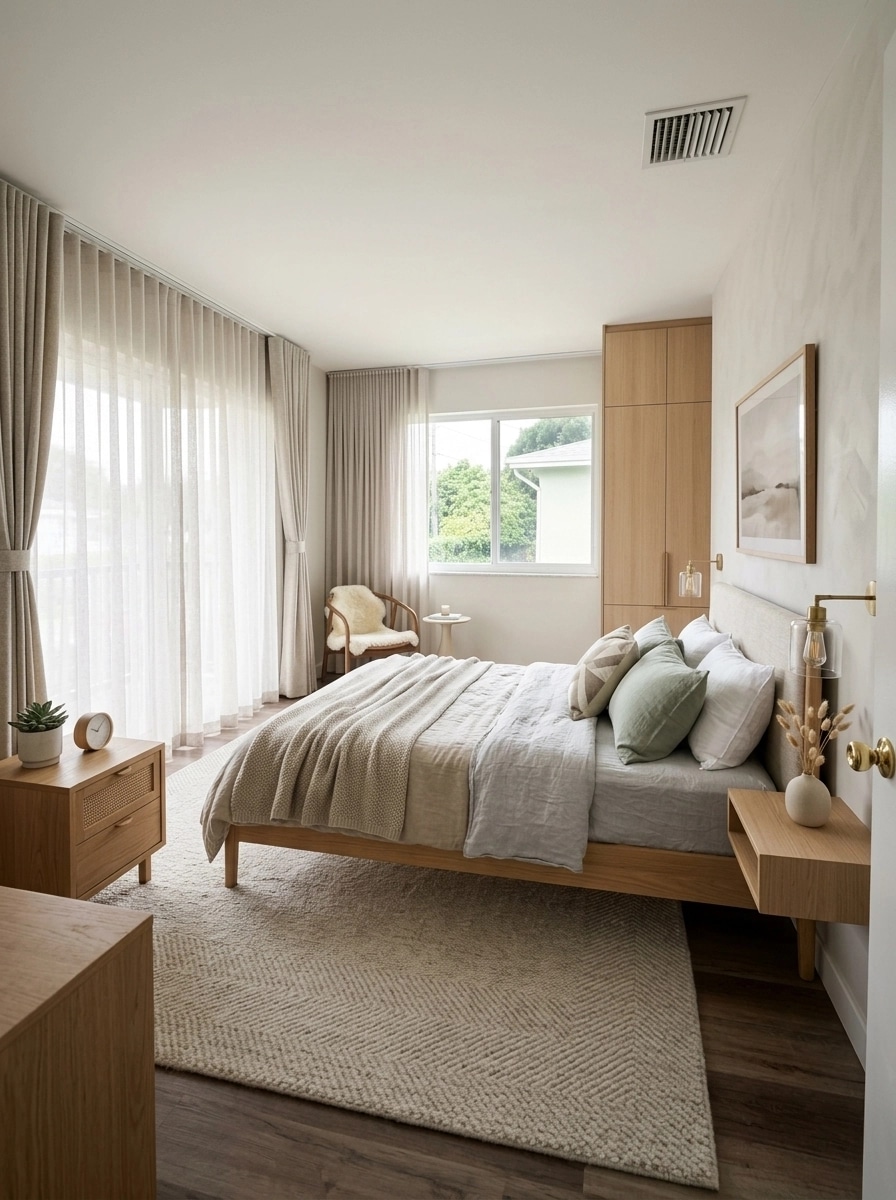 Interior design in Scandinavian style — Bedroom by GenRoom AI