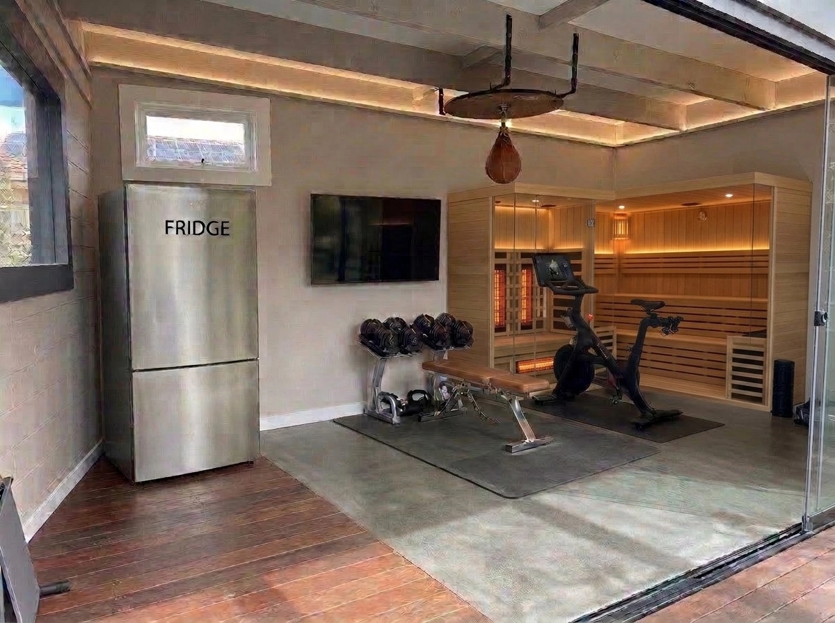 Interior design in Contemporary style — gym by GenRoom AI