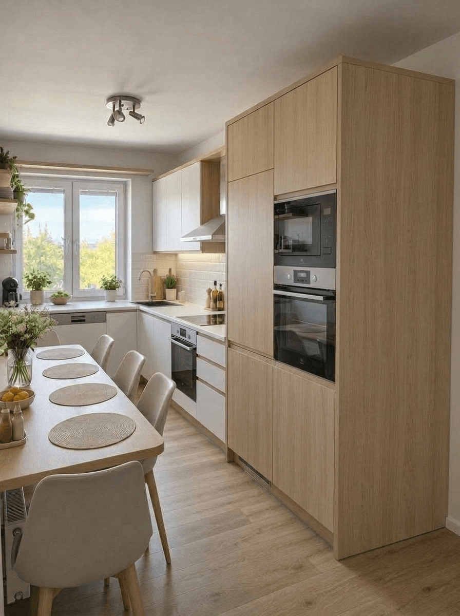 Kitchen interior in Minimalism style — photo by GenRoom AI