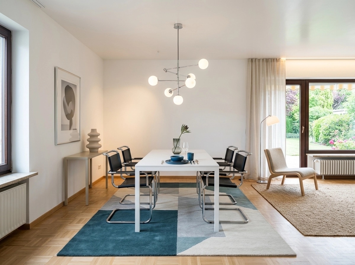 Interior design in Bauhaus style — dining_room by GenRoom AI