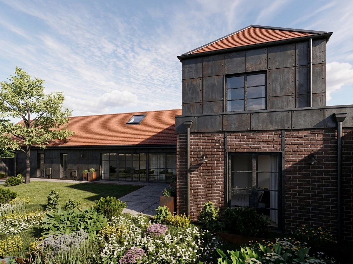 Facade design in Loft Facade style — Facade by GenRoom AI