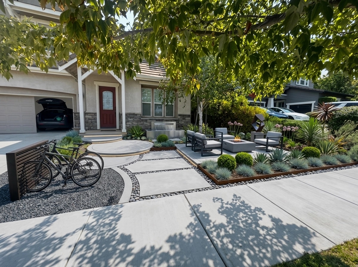 Landscape design in Contemporary Yard style — Yard by GenRoom AI