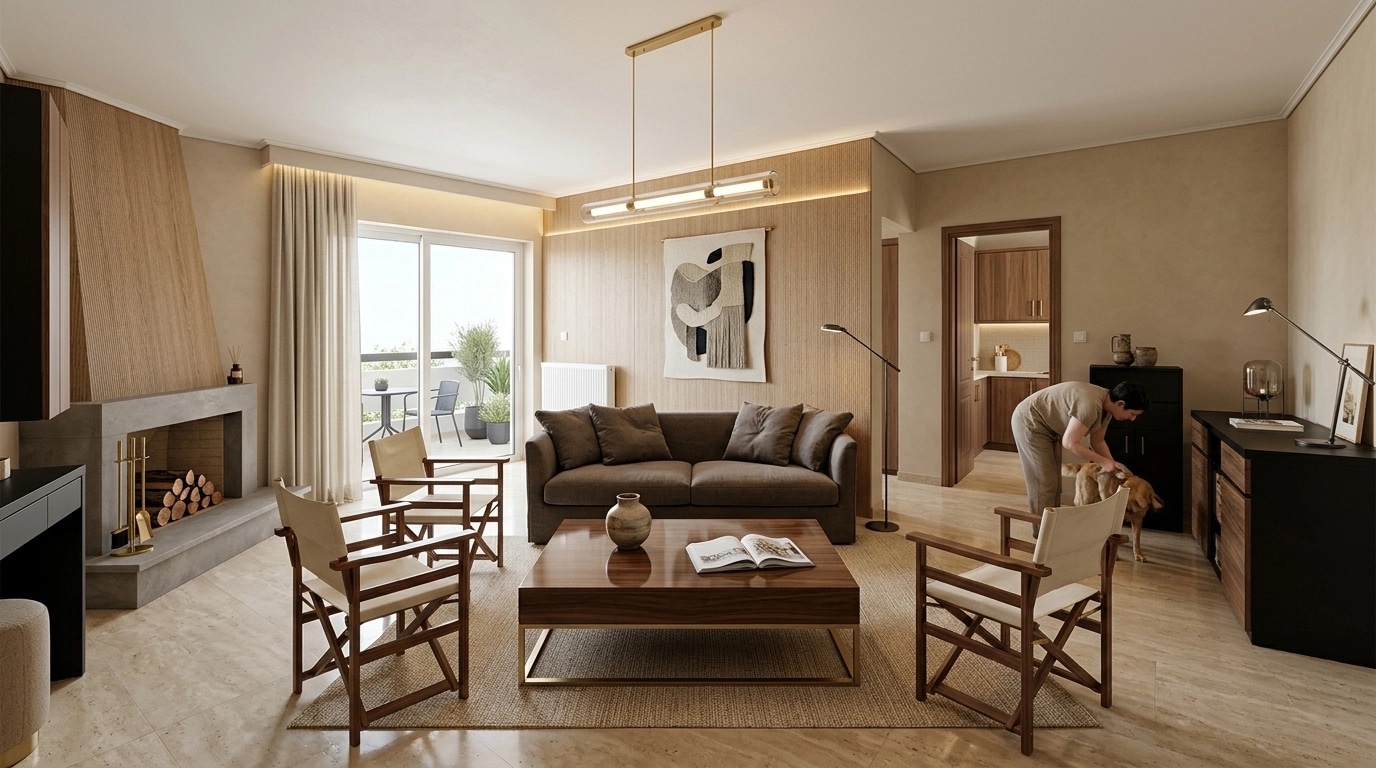 Interior design in Contemporary style — Living Room by GenRoom AI