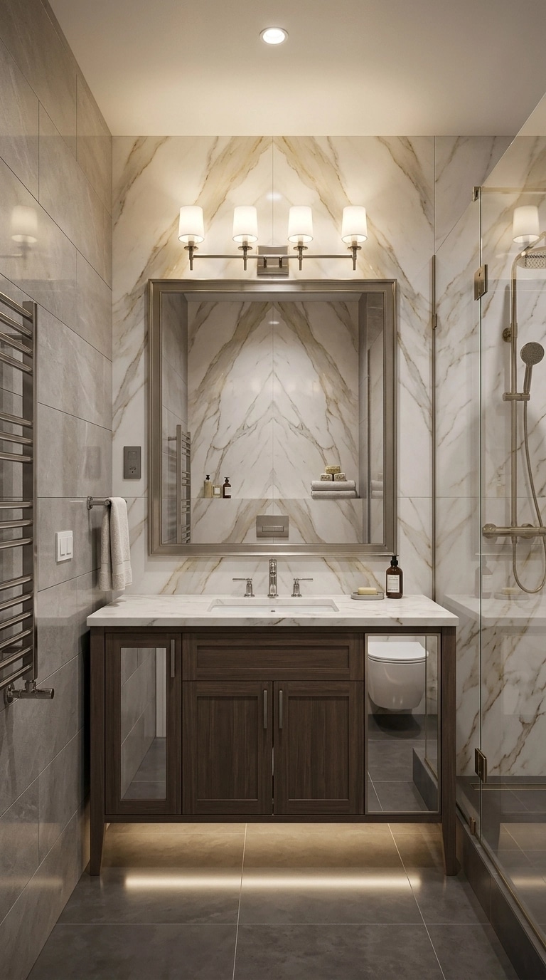 Interior design in Transitional style — Bathroom by GenRoom AI