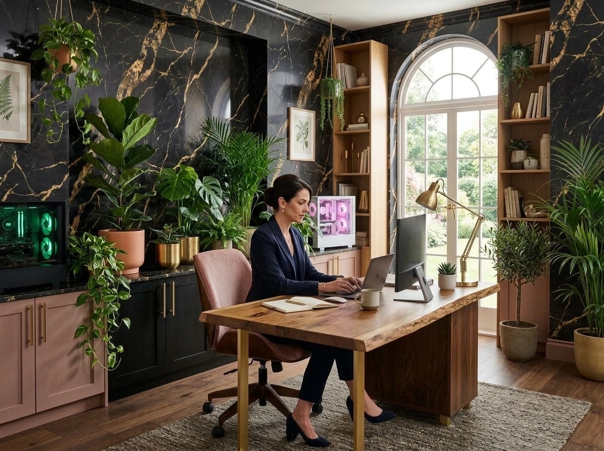 Interior design in Biophilic style — Office by GenRoom AI
