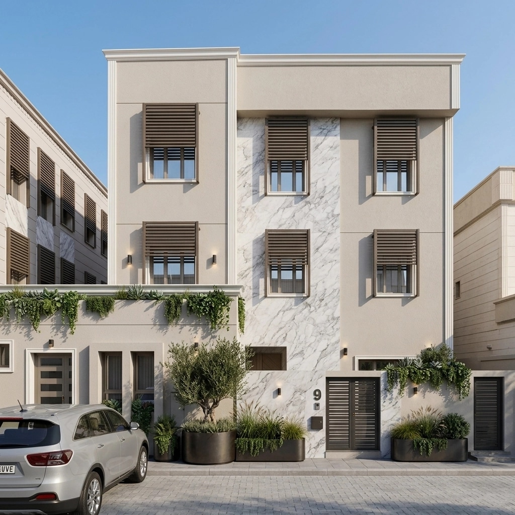 Contemporary Facade Facade design — facade photo by GenRoom AI