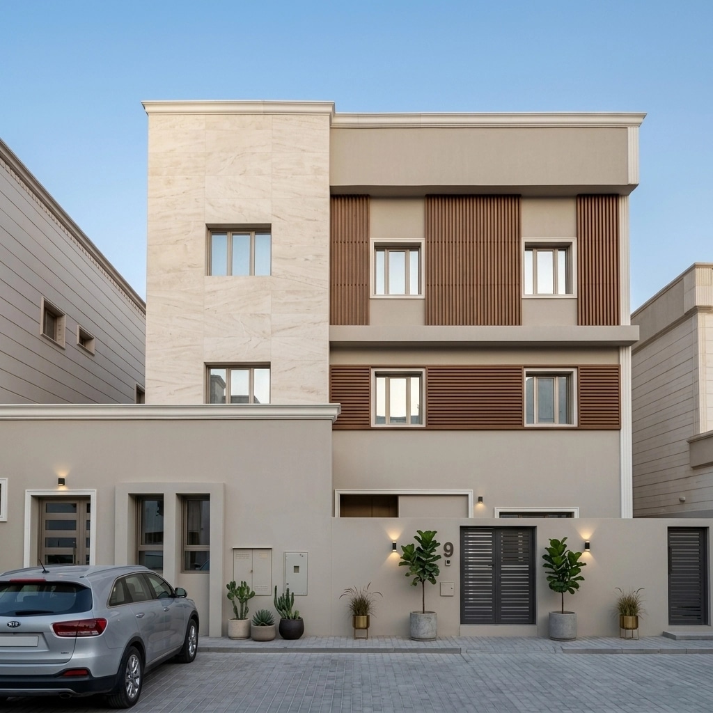 Minimalist Facade Facade design — facade photo by GenRoom AI