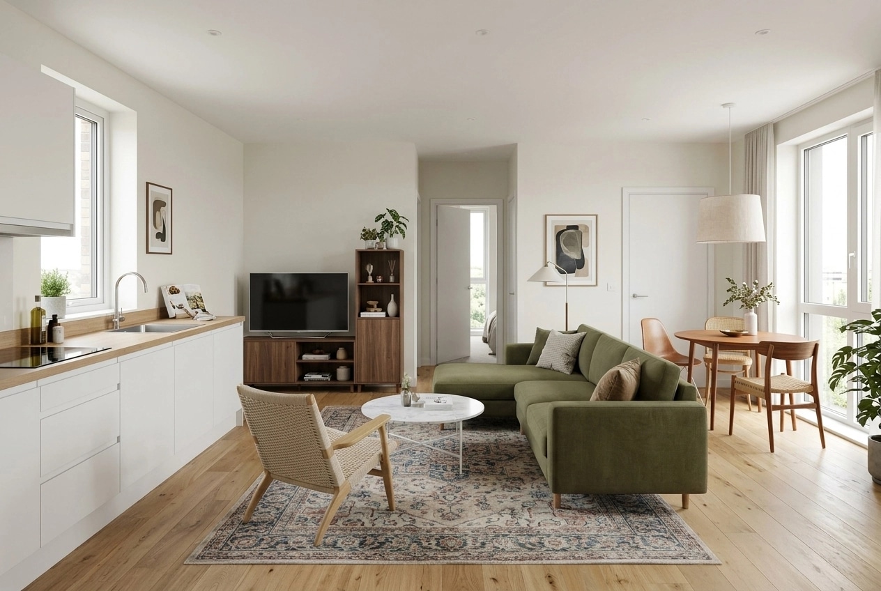 Scandinavian Living Room design — interior photo by GenRoom AI