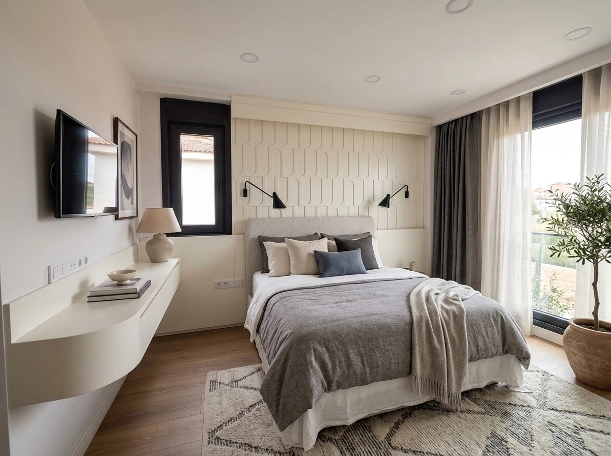 Contemporary Bedroom design — interior photo by GenRoom AI