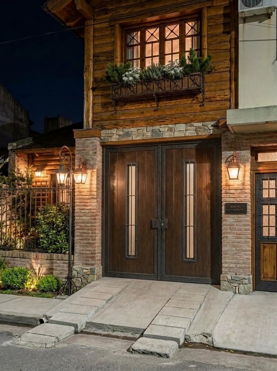 Cephe tasarımı Chalet Facade stili — Cephe GenRoom AI