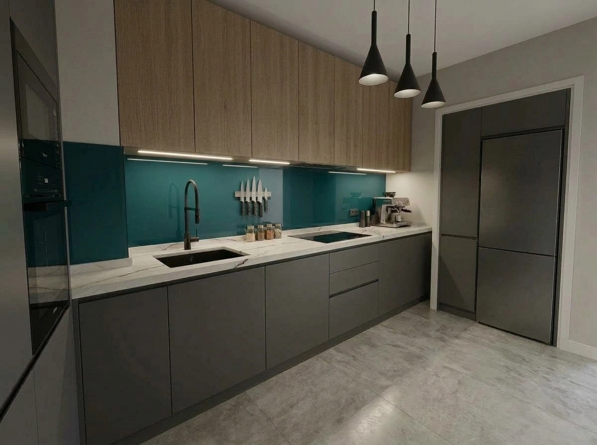 Kitchen interior in Contemporary style — photo by GenRoom AI