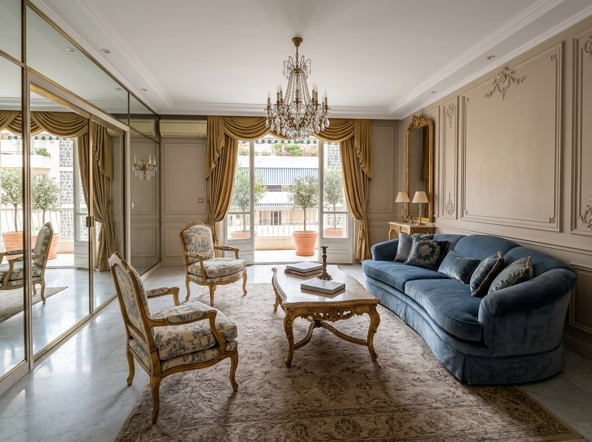 Interior design in French Parisian style — Living Room by GenRoom AI