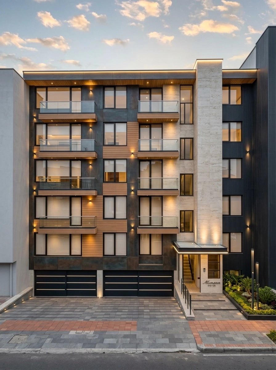 Contemporary Facade Facade design — facade photo by GenRoom AI