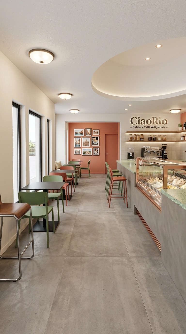 Interior design in Contemporary style — coffee_shop by GenRoom AI