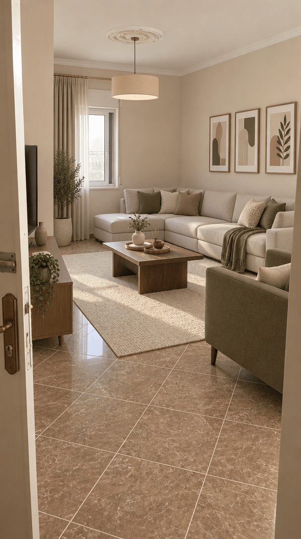 Interior design in Minimalism style — Living Room by GenRoom AI
