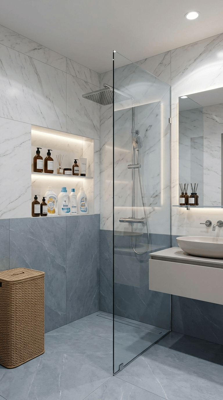 Bathroom interior in no_style style — photo by GenRoom AI