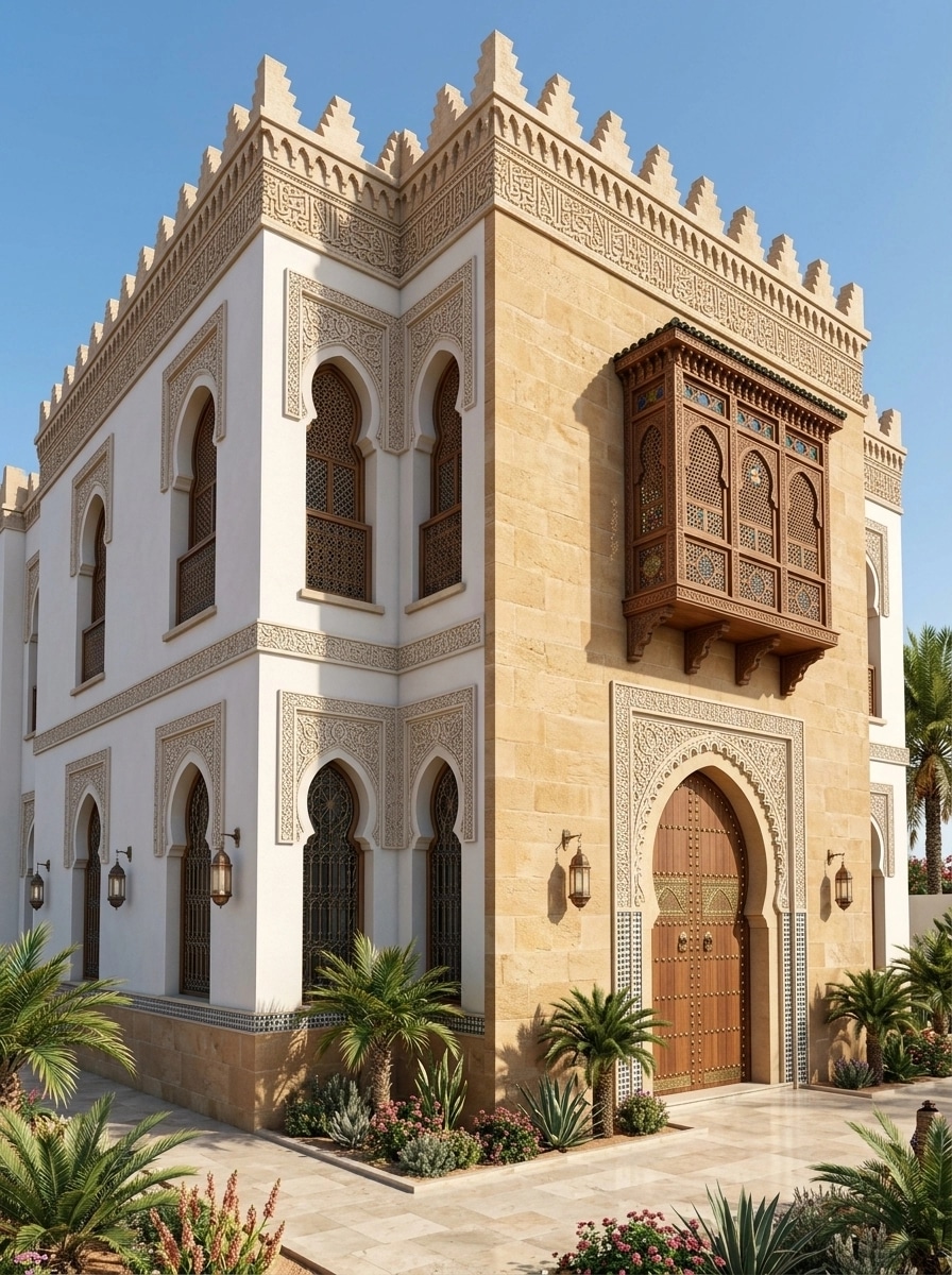 Arabian Facade Facade design — facade photo by GenRoom AI