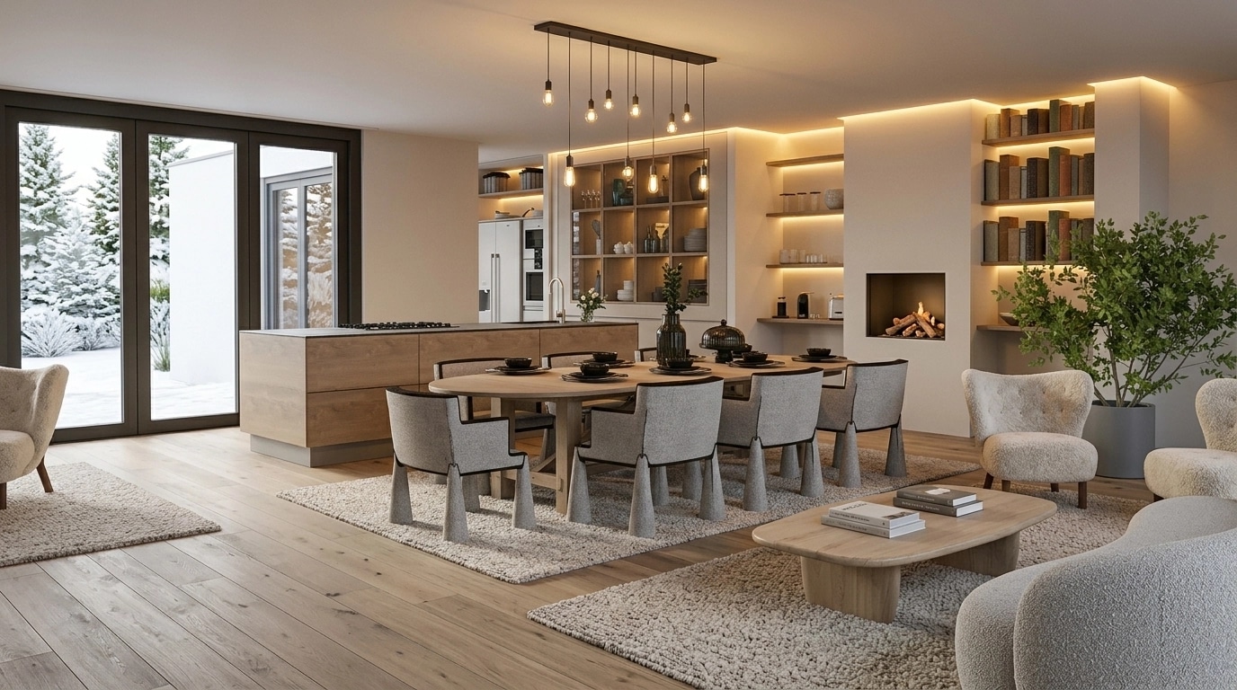 Scandinavian Living Room design — interior photo by GenRoom AI