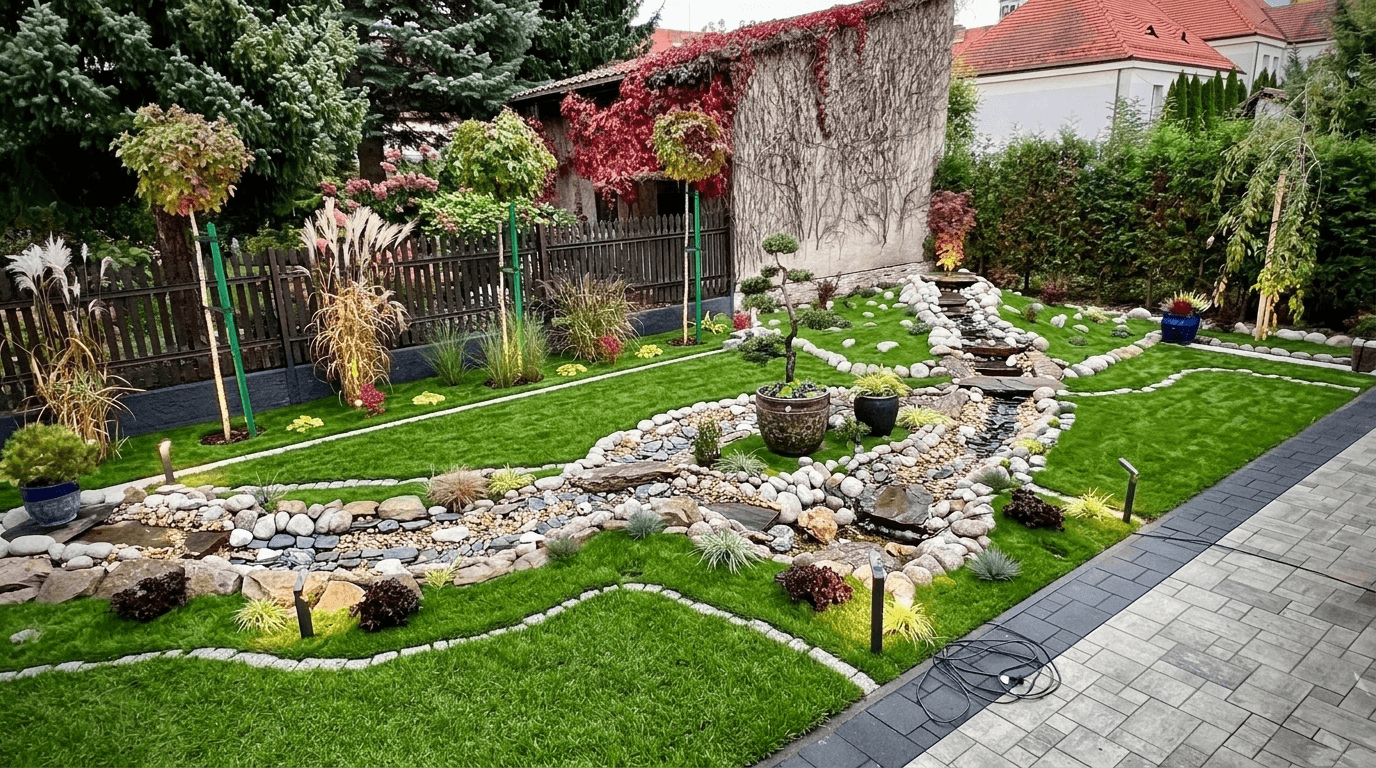 Yard design in Contemporary Yard style — photo by GenRoom AI