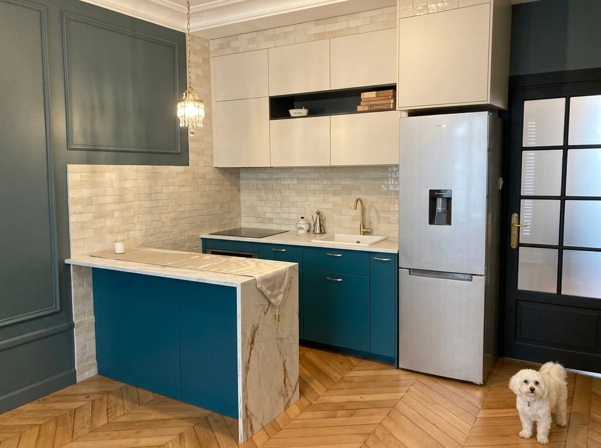 Interior design in French Parisian style — Kitchen by GenRoom AI
