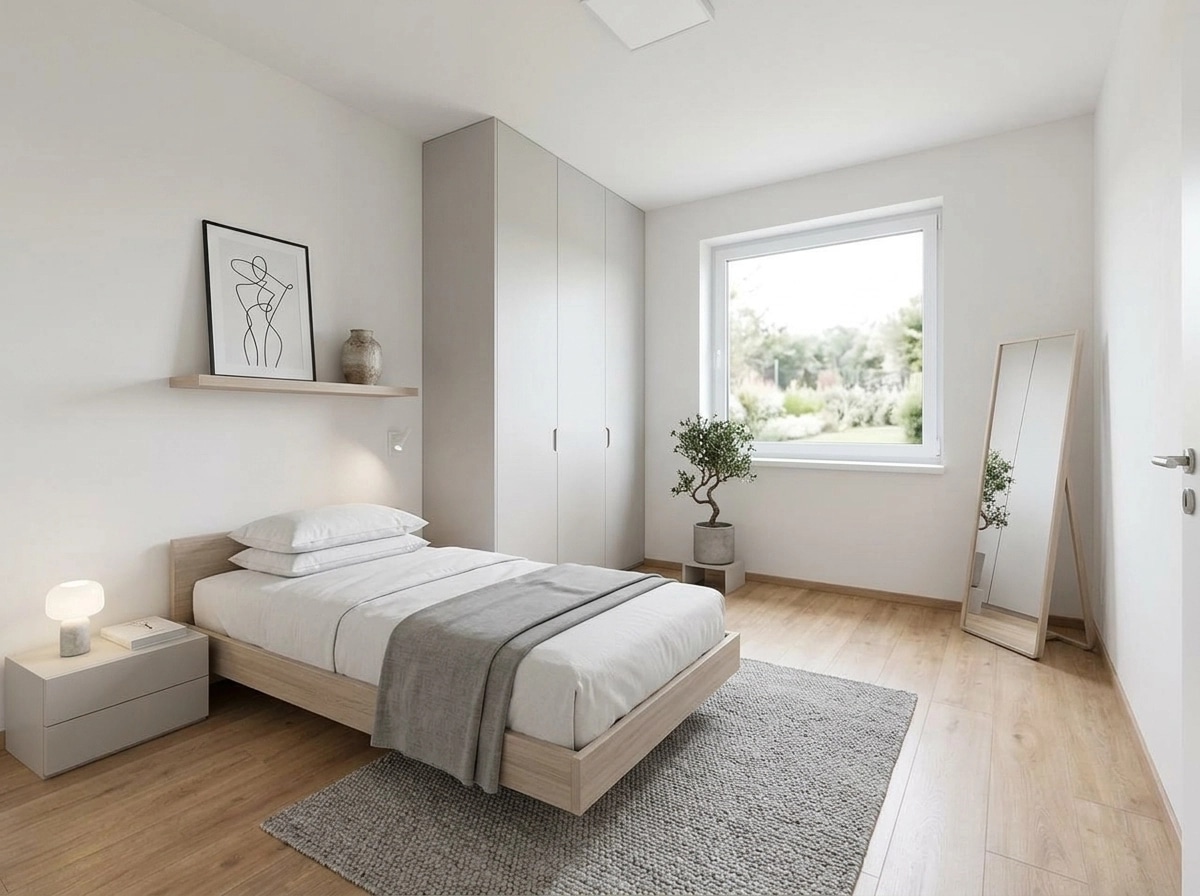 Minimalism Bedroom design — interior photo by GenRoom AI