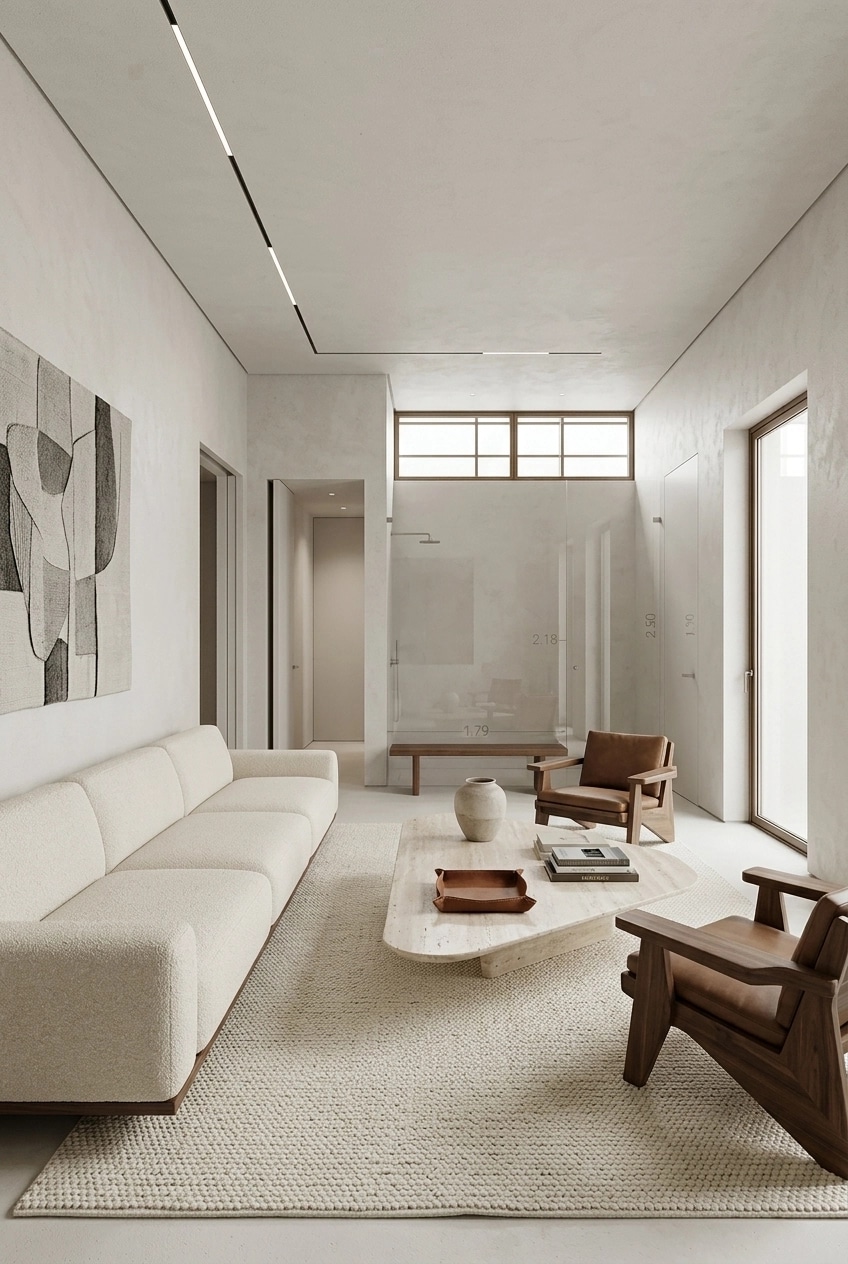 Minimalism Living Room design — interior photo by GenRoom AI