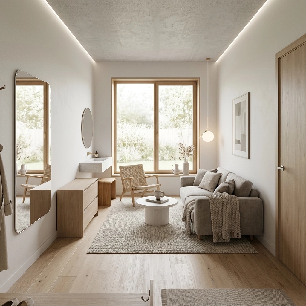 Scandinavian Living Room design — interior photo by GenRoom AI
