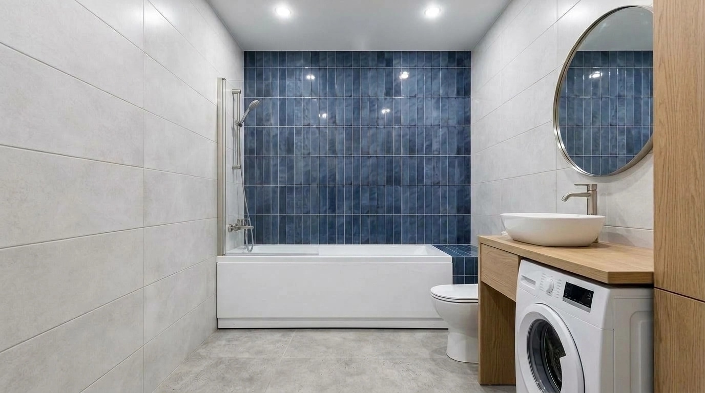 Bathroom interior in no_style style — photo by GenRoom AI