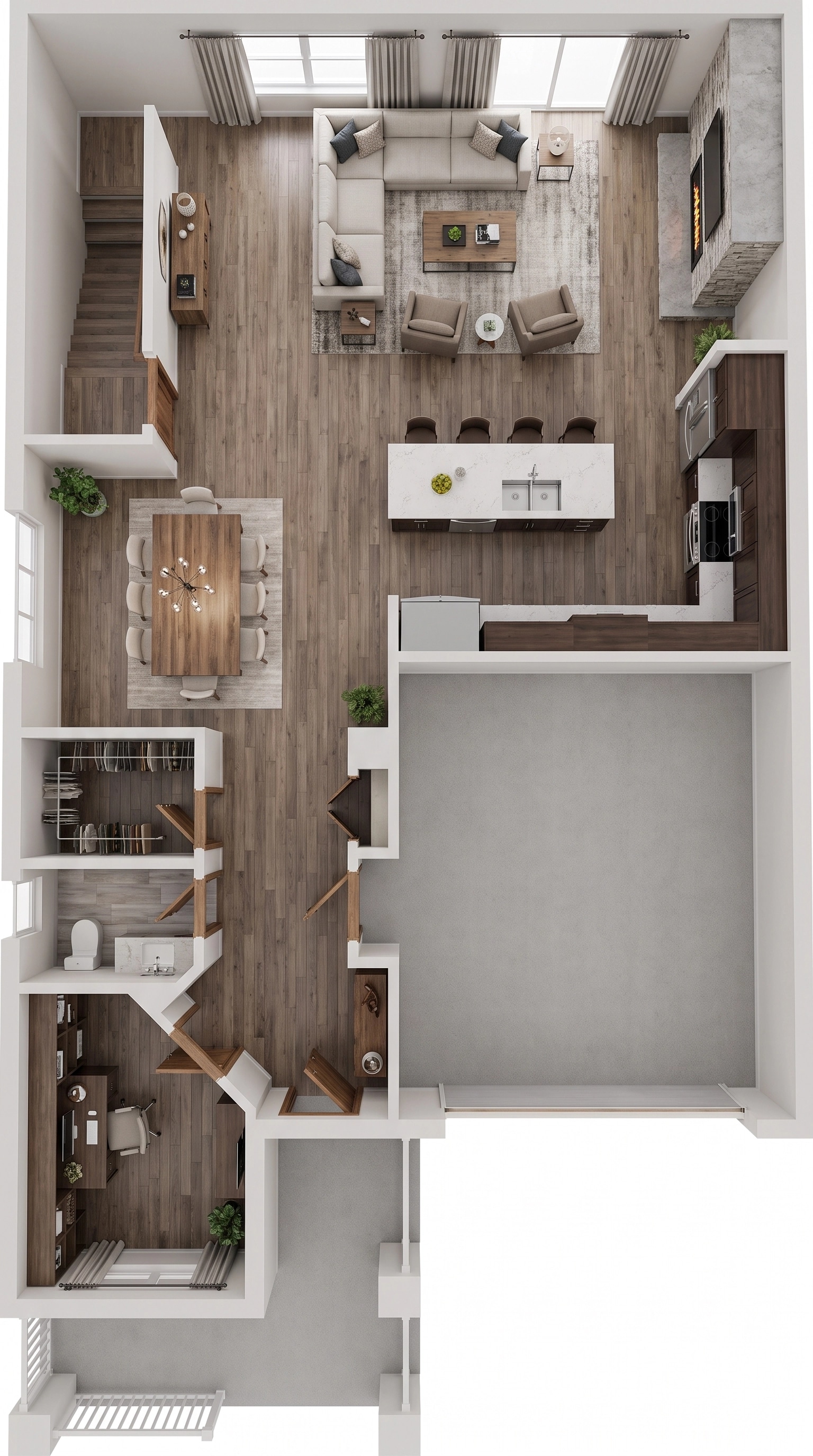 Interior design in Contemporary style — Living Room by GenRoom AI