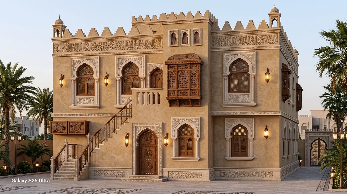 Arabian Facade Facade design — facade photo by GenRoom AI