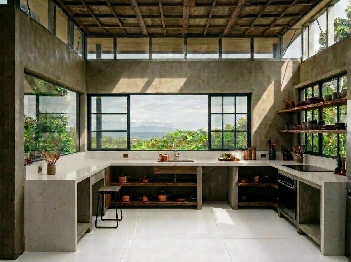 Interior design in Biophilic style — Kitchen by GenRoom AI