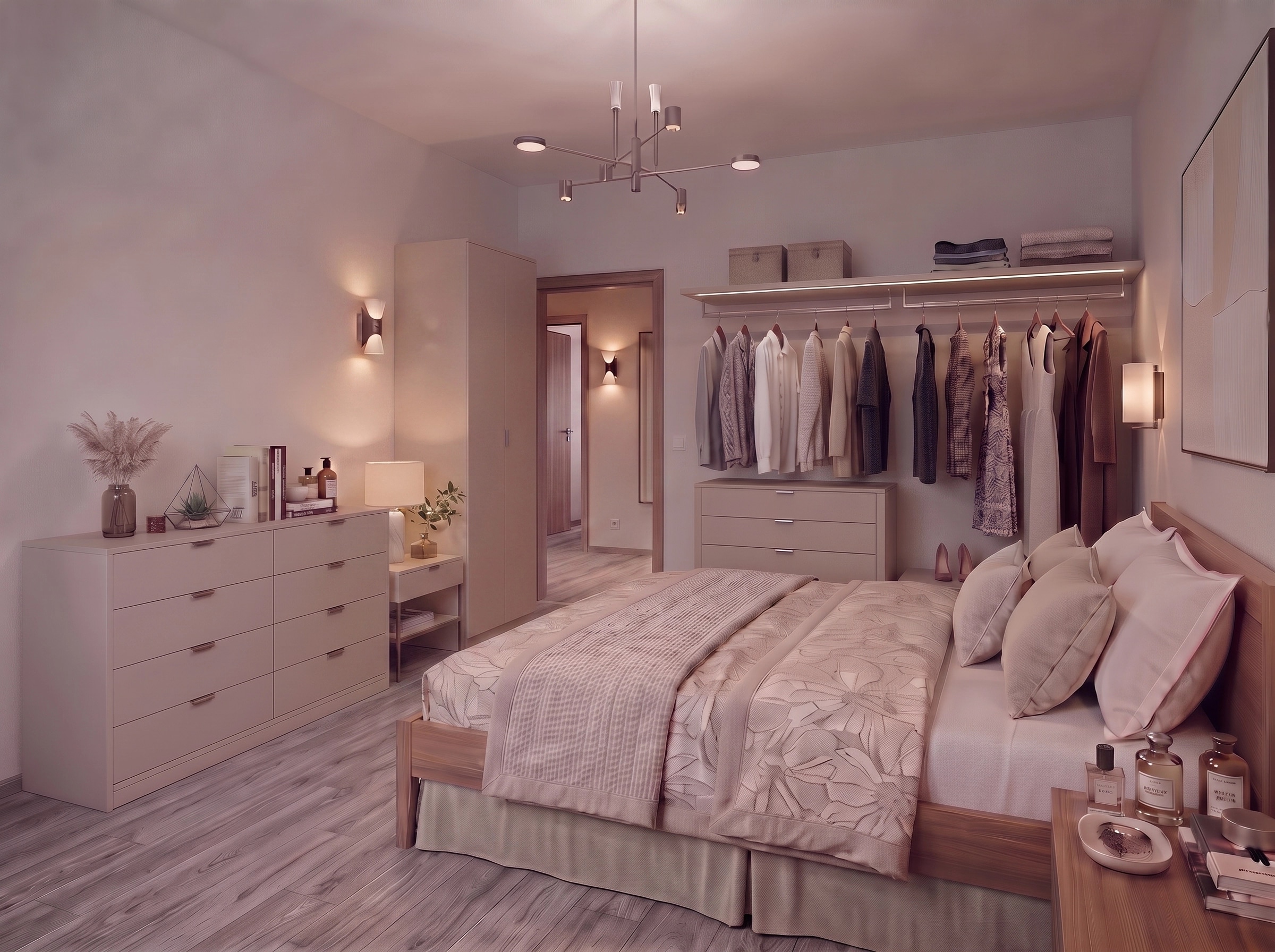 Contemporary Bedroom design — interior photo by GenRoom AI