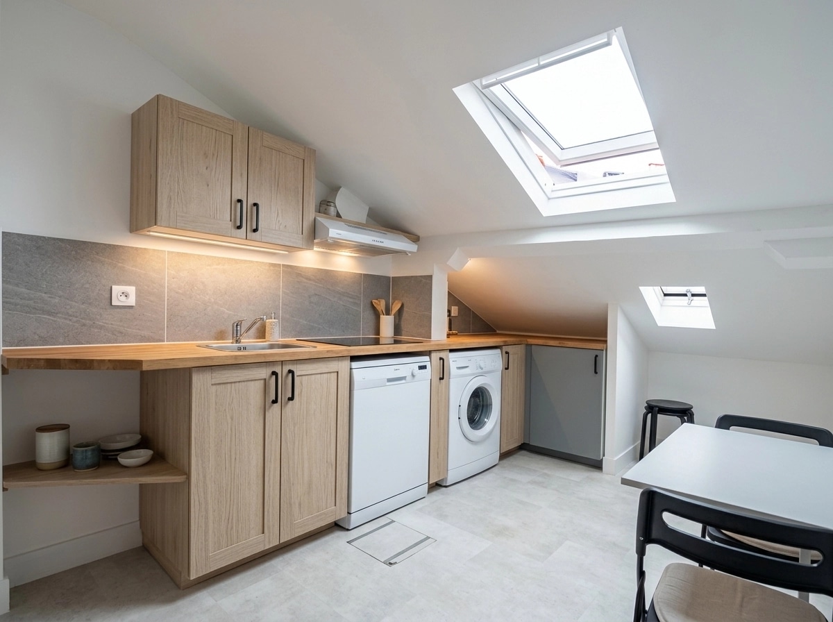 Kitchen interior in no_style style — photo by GenRoom AI