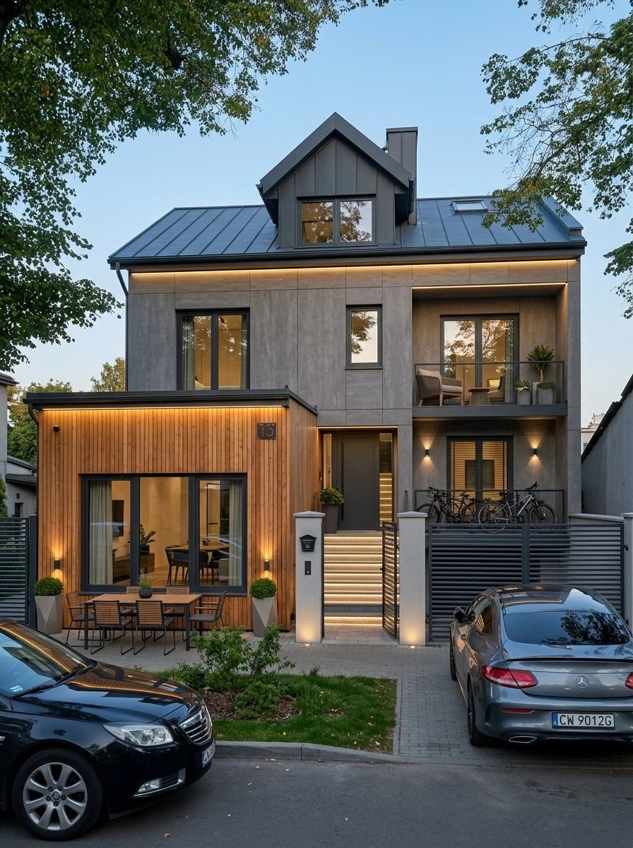 Contemporary Facade Facade design — facade photo by GenRoom AI