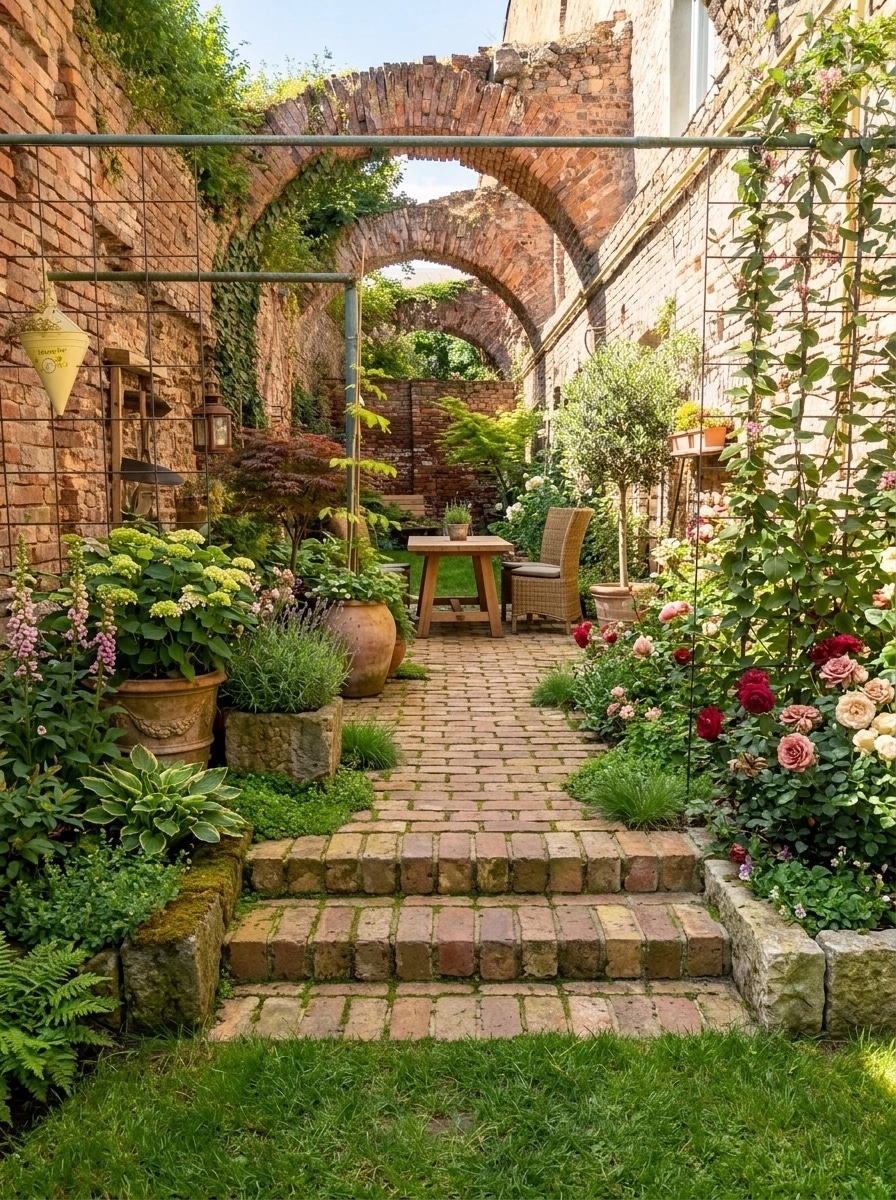 Country Rustic Garden Yard design — yard photo by GenRoom AI