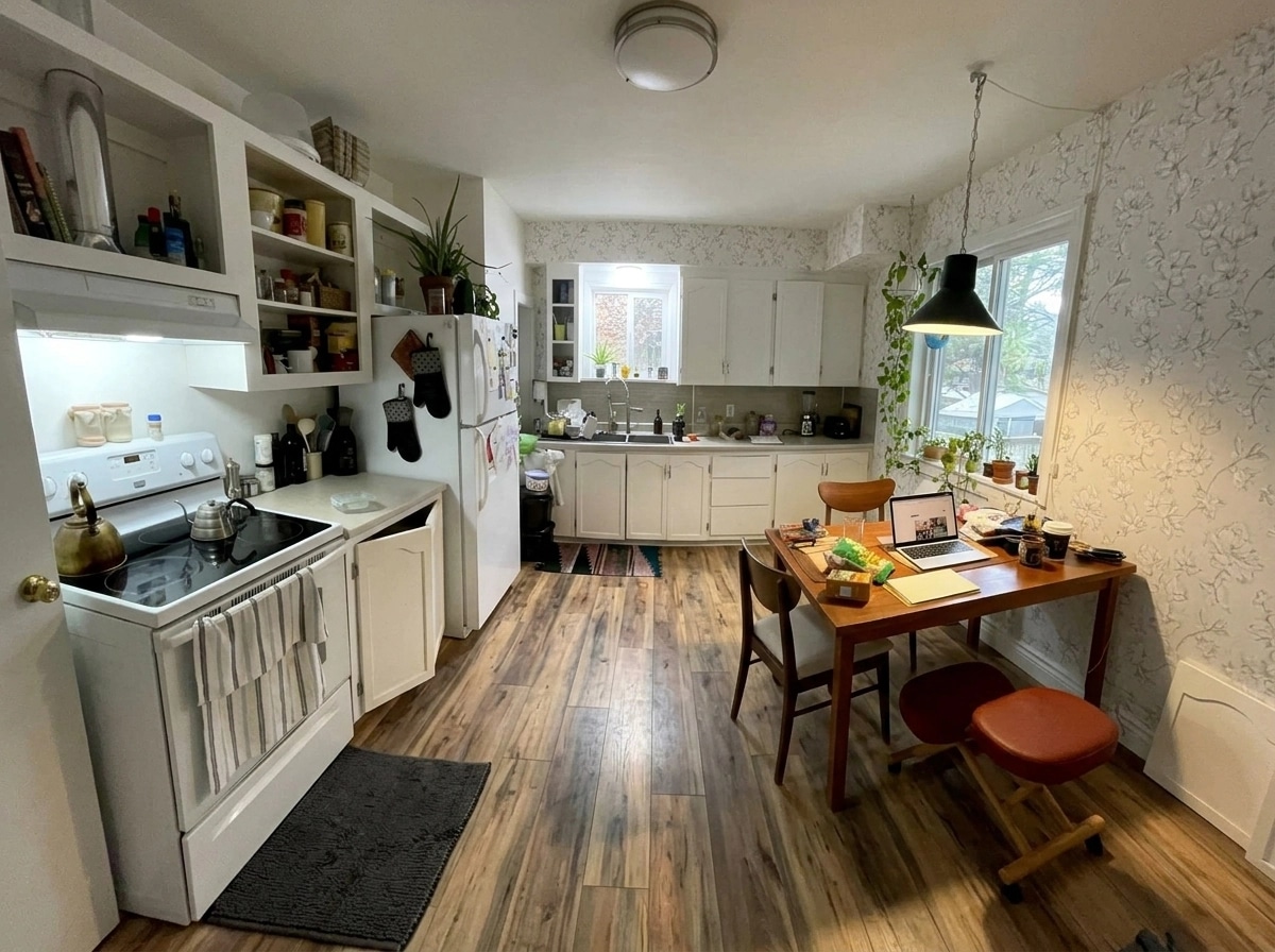 Kitchen interior in no_style style — photo by GenRoom AI